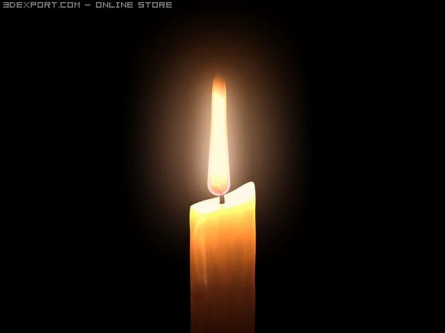 candle 3D Model .c4d .max .obj .3ds .fbx .stl .blend 