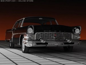 gaz 13 chaika 3D मॉडल