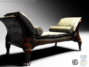 love sofa 3D मॉडल