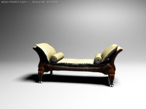 love sofa 3D 模型