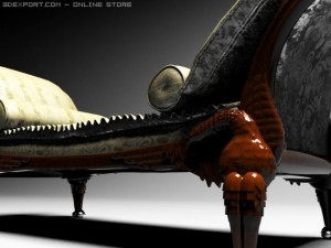 love sofa 3D 模型