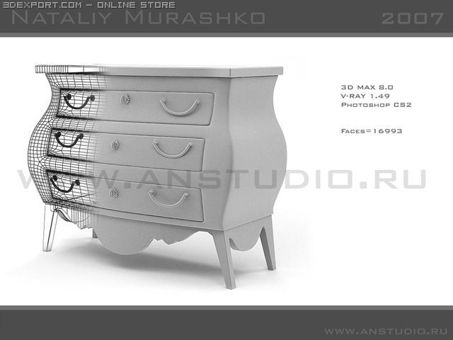 locker 4568 3D Model .c4d .max .obj .3ds .fbx .stl .blend