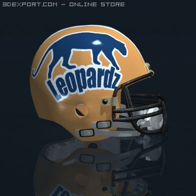 football helmet 3D 模型 .c4d .max .obj .3ds .fbx .stl .blend 