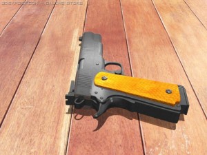 smith and wesson 1911 pistol 3D मॉडल