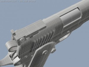 smith and wesson 1911 pistol 3D मॉडल