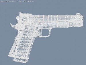 smith and wesson 1911 pistol 3D मॉडल