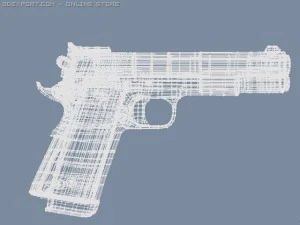 smith and wesson 1911 pistol 3D Model