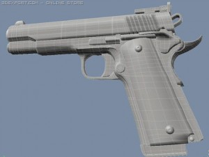 smith and wesson 1911 pistol 3D मॉडल