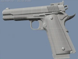 smith and wesson 1911 pistol 3D Model