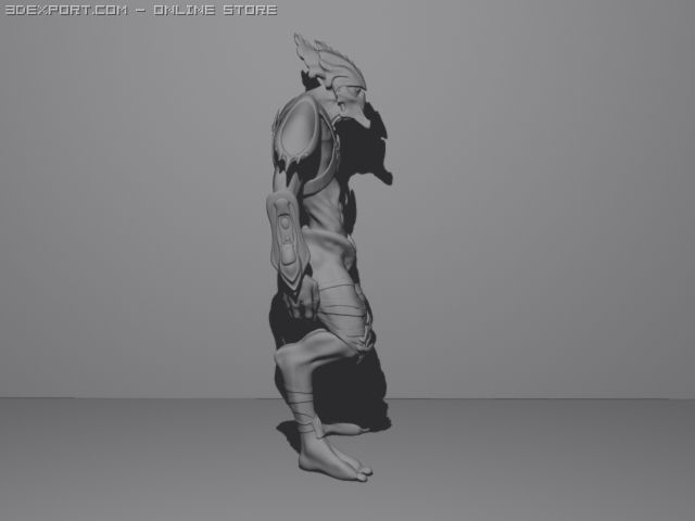 dark templar zealot 3Dモデル .c4d .max .obj .3ds .fbx .stl .blend 