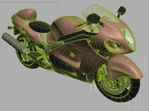 suzuki hayabusa 3D Model
