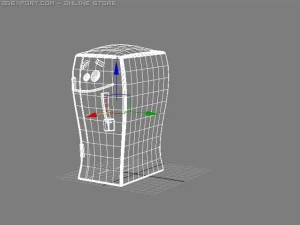 冷蔵庫 3Dモデル