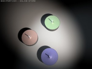 tea lights 3D Model