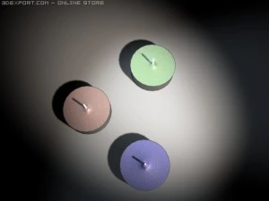 tea lights 3D Model