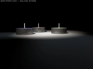 tea lights 3D Model