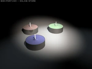 tea lights 3D Model