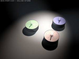tea lights 3D Model