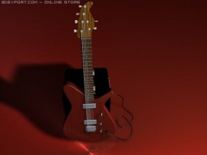 guitar + amp 3Dモデル