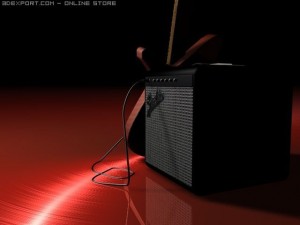 guitar + amp 3Dモデル
