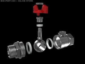 globe valve 3D Model