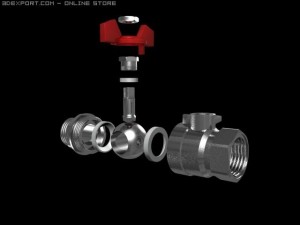 globe valve 3D Model