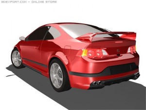 acura rsx tuning Modelo 3D