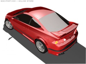 acura rsx tuning Modelo 3D