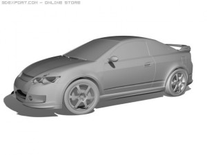 acura rsx tuning Modelo 3D
