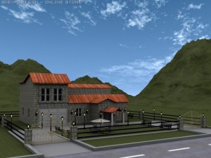 bungalow Modello 3D