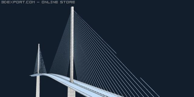 bridge 3D Model .c4d .max .obj .3ds .fbx .stl .blend 