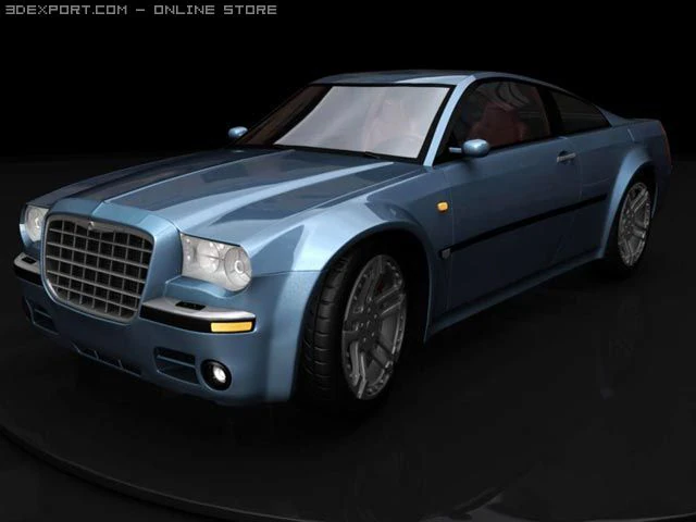 chrysler 300c sport 3D Model .c4d .max .obj .3ds .fbx .stl .blend 
