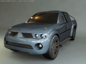 mitsubishi l200 jet mod Modelo 3D