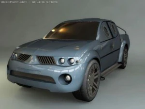 mitsubishi l200 jet mod 3D Model