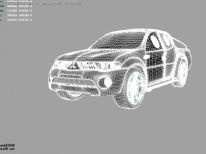 mitsubishi l200 jet mod 3D Model