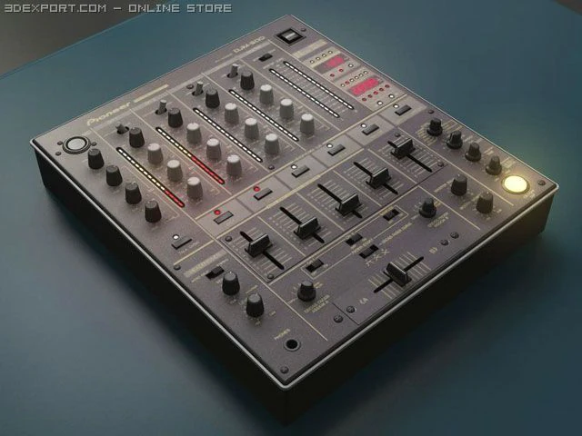 pioneer djm600 3D Model .c4d .max .obj .3ds .fbx .stl .blend 