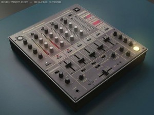 pioneer djm600 Modelo 3D