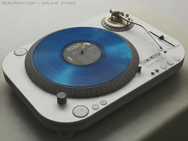reloop turntable rp6000 mk6 3D Model .c4d .max .obj .3ds .fbx .stl .blend 