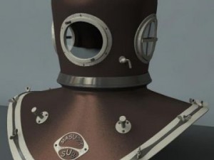 scuba helmet Modelo 3D