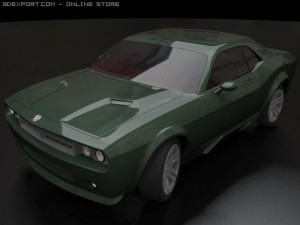 dodge challenger Modelo 3D