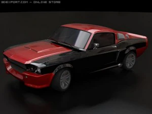 Shelby GT500 Modello 3D