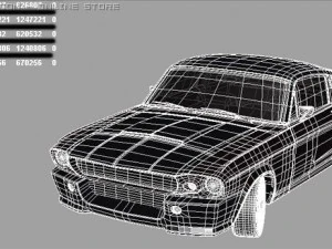 shelby gt500 3D Model