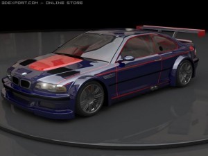 bmw gtr Modelo 3D