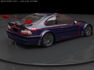 bmw gtr 3D 모델