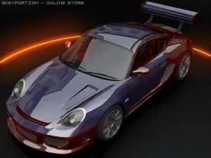 caimanes porsche Modelo 3D