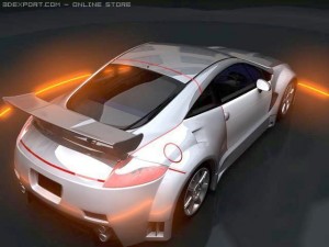 mitsubishi eclipse 3D 모델