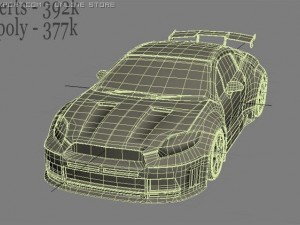 mitsubishi eclipse 3D 모델