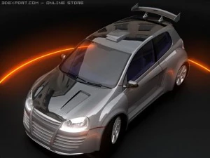 volkswagen golf gti 3D Model