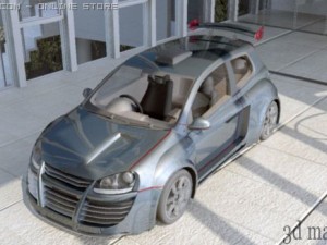 volkswagen golf gti 3D मॉडल