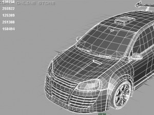 volkswagen golf gti 3D मॉडल