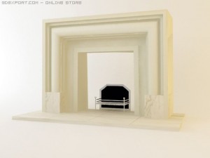 fireplace Model 3D
